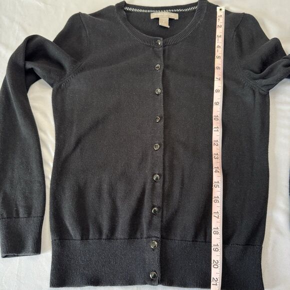 Banana Republic Women’s Black Cardigan Bundle Size S 2 Pieces Preppy Academia - Picture 15 of 16